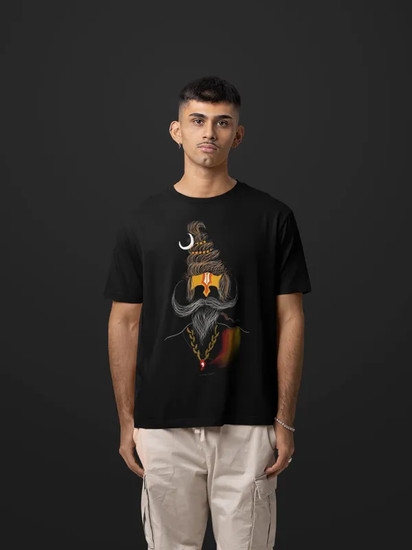 Black_Cotton_Oversized_Bun_Babe_T-Shirt_For_Men