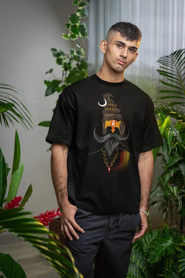 Black_Cotton_Oversized_Bun_Babe_T-Shirt_For_Men
