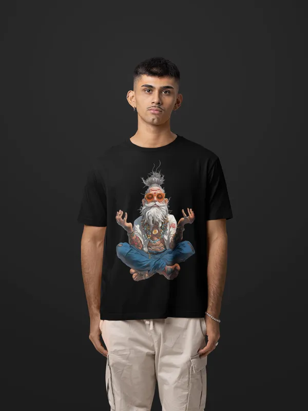 Black_Cotton_Oversized_Tattoo_Guru_T-Shirt_For_Men