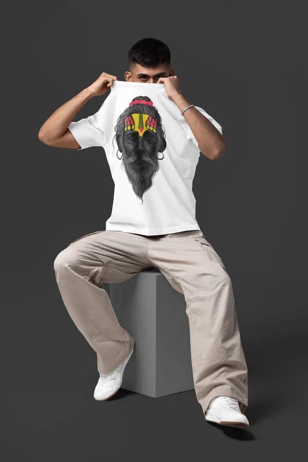 White_Cotton_Oversized_T-Shirt_For_Men