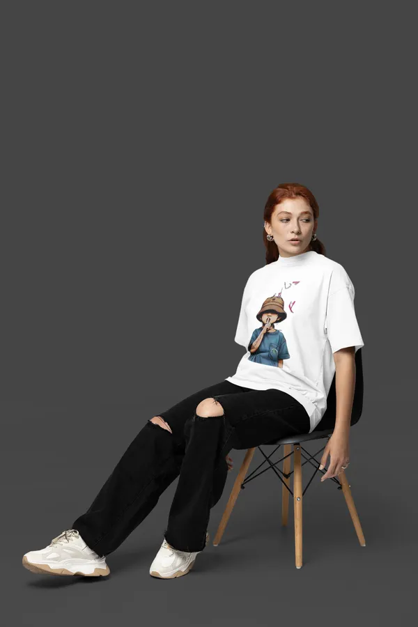 White_Cotton_Oversized_T-Shirt_For_Women