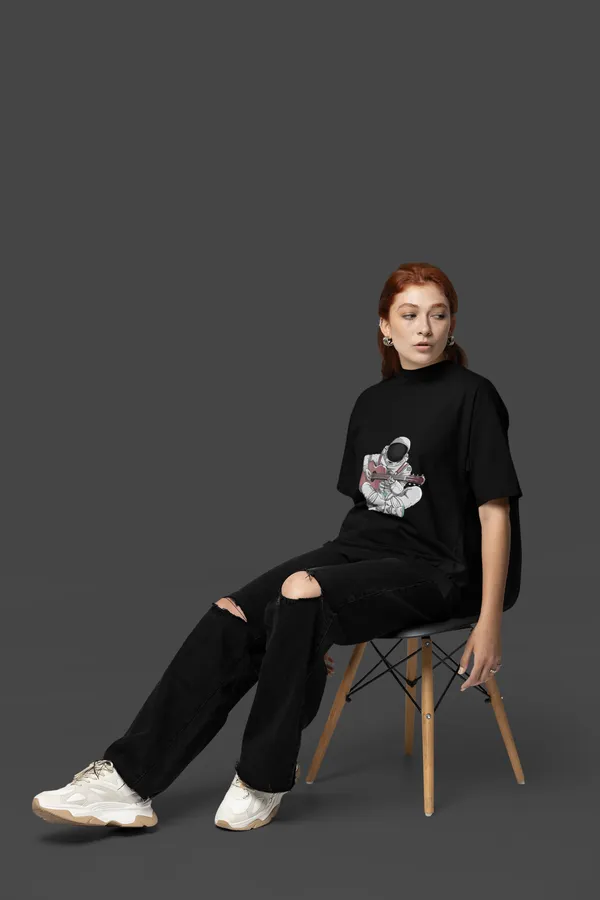Black_Cotton_Oversized_Cosmic_Balance_T-Shirt_For_Women