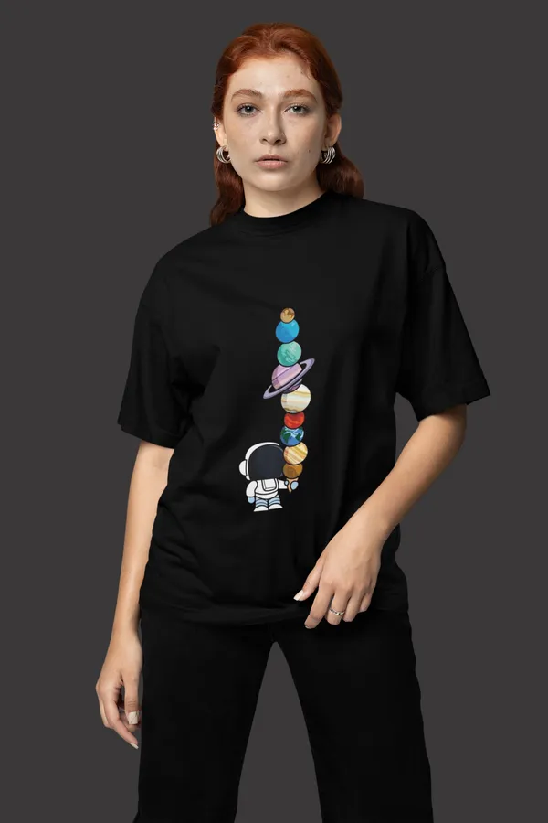 Black_Cotton_Oversized_Planet_Cones_T-Shirt_For_Women
