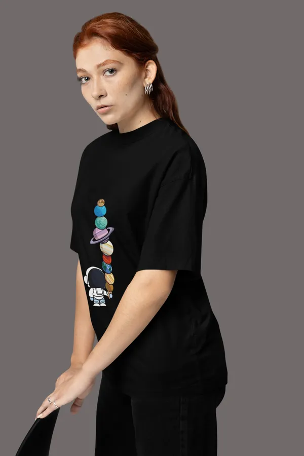 Black_Cotton_Oversized_Planet_Cones_T-Shirt_For_Women