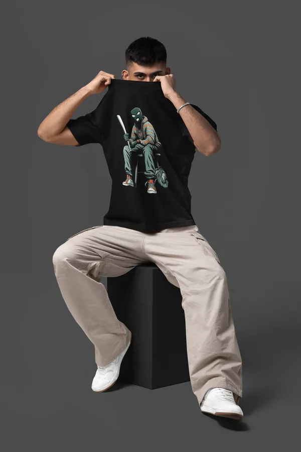 Black_Cotton_Oversized_Masked_Mob_T-Shirt_For_Men