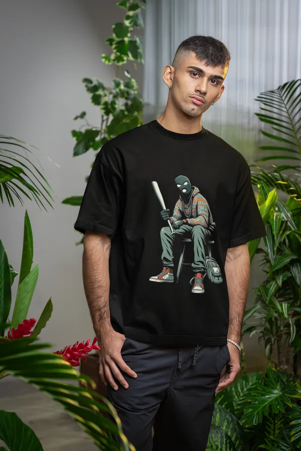 Black_Cotton_Oversized_Masked_Mob_T-Shirt_For_Men