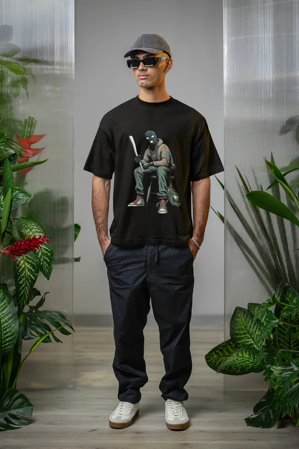 Black_Cotton_Oversized_Masked_Mob_T-Shirt_For_Men