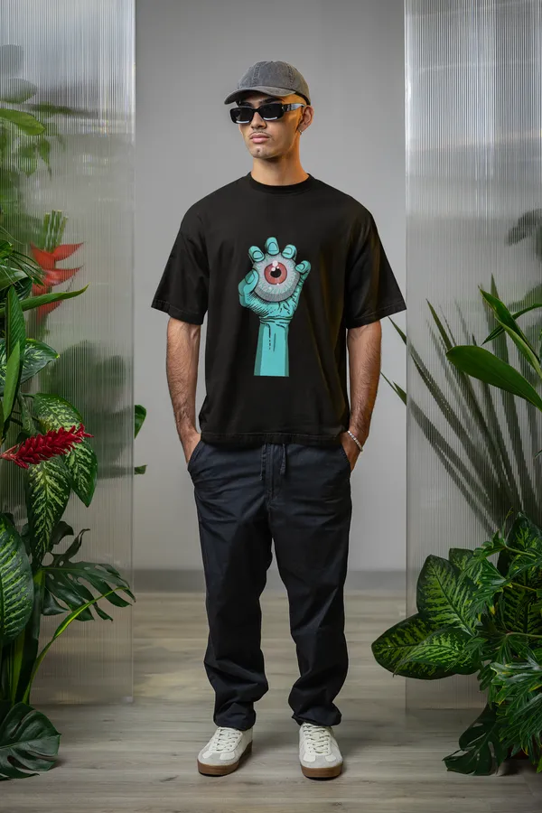 Black_Cotton_Oversized_Alien_Monk_T-Shirt_For_Men