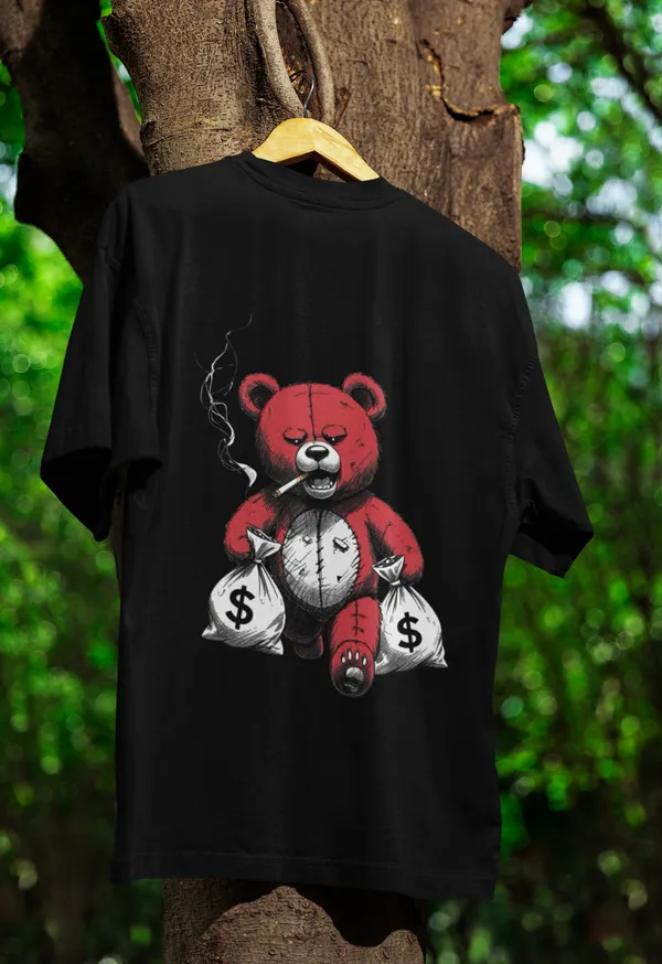 Black_Cotton_Oversized_Gangster_Teddy_T-Shirt_For_Men