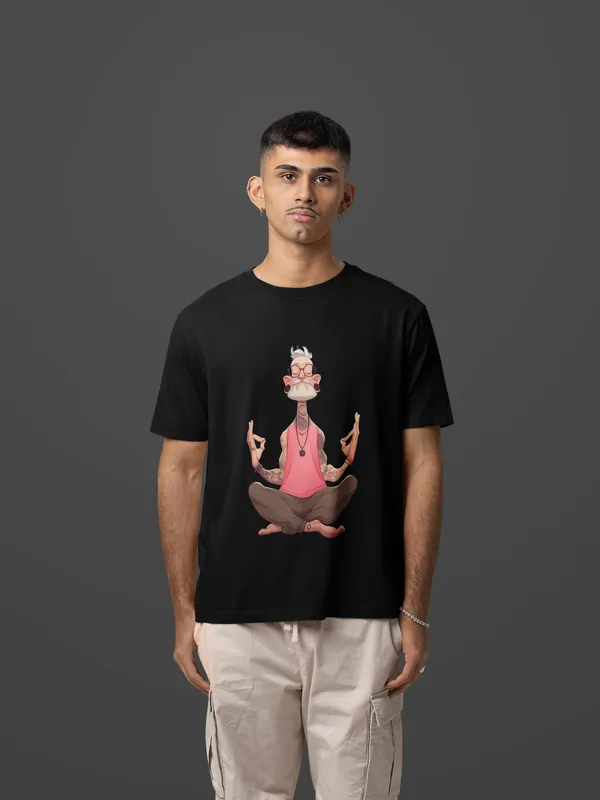 Black_Cotton_Oversized_Burnt_Memories_T-Shirt_For_Men