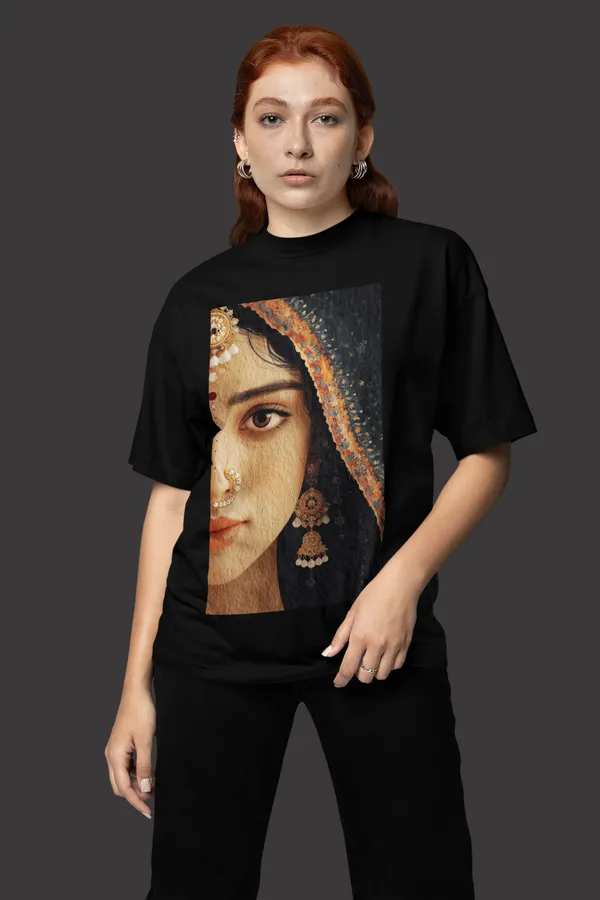 Black_Cotton_Oversized_Cosmic_Veins_T-Shirt_For_Women