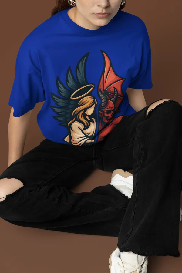 Blue_Cotton_Oversized_Graphic_T-Shirt_For_Women