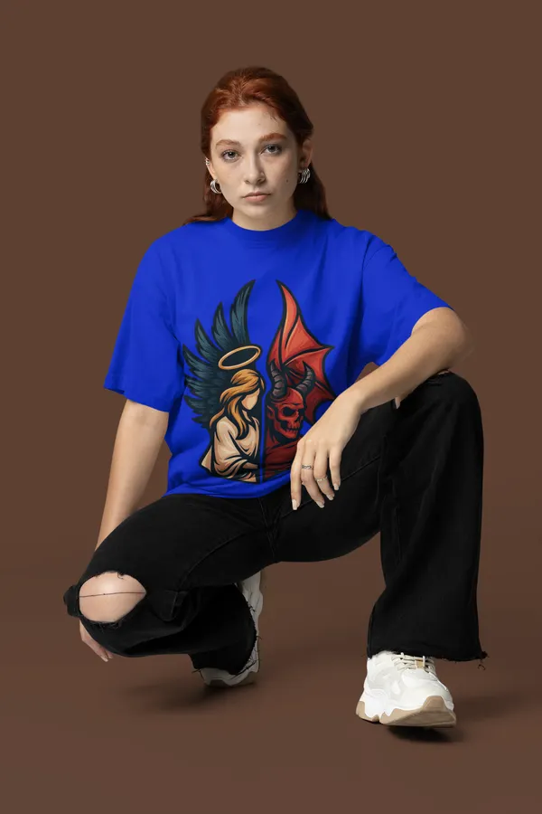 Blue_Cotton_Oversized_Graphic_T-Shirt_For_Women