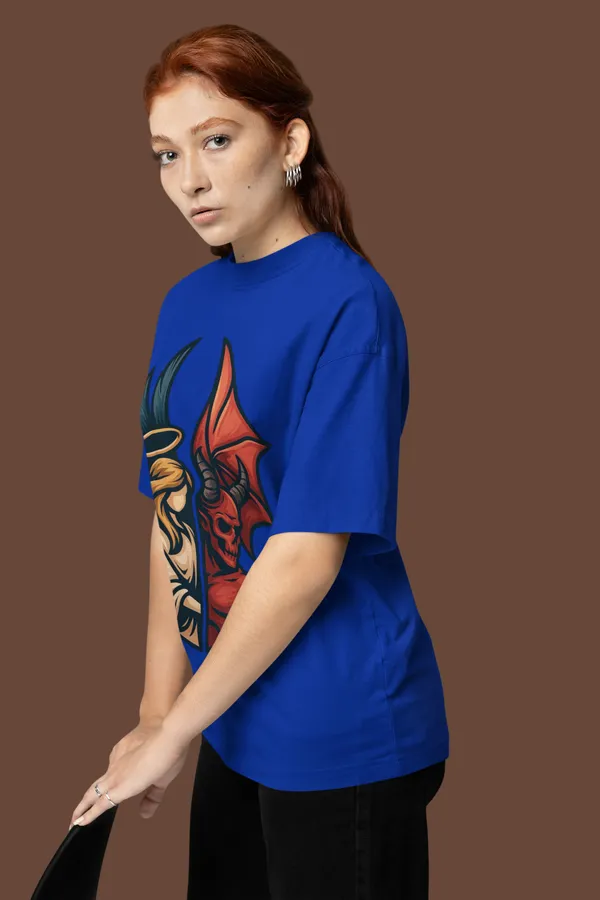 Blue_Cotton_Oversized_Graphic_T-Shirt_For_Women