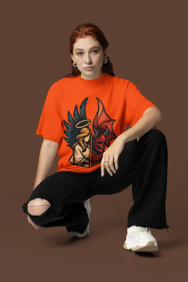 Orange_Cotton_Oversized_Graphic_T-Shirt_For_Women