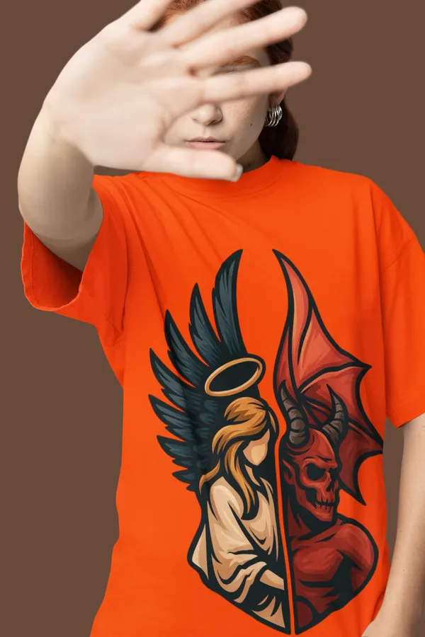 Orange_Cotton_Oversized_Graphic_T-Shirt_For_Women