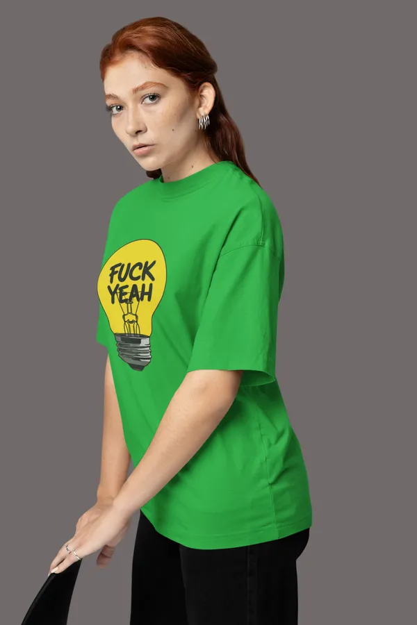 Green_Cotton_Oversized_T-Shirt_For_Women