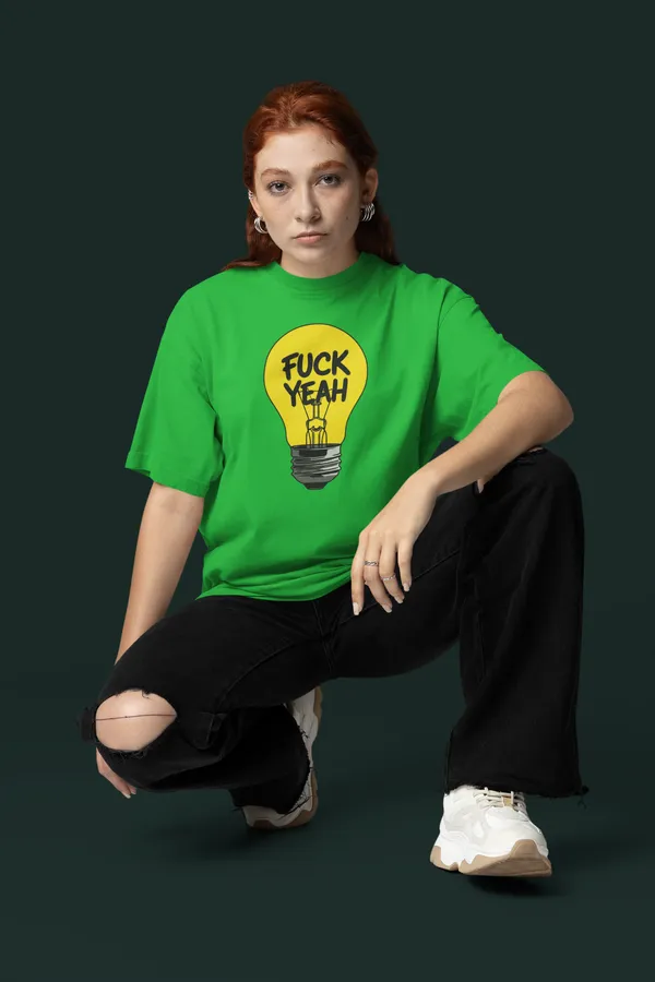 Green_Cotton_Oversized_T-Shirt_For_Women