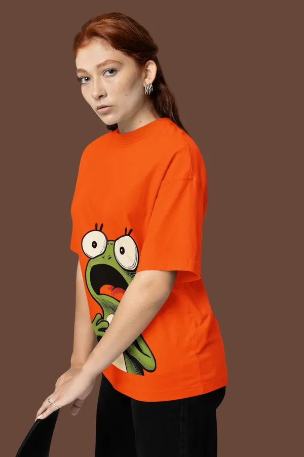 Orange_Cotton_Oversized_Graphic_T-Shirt_For_Women