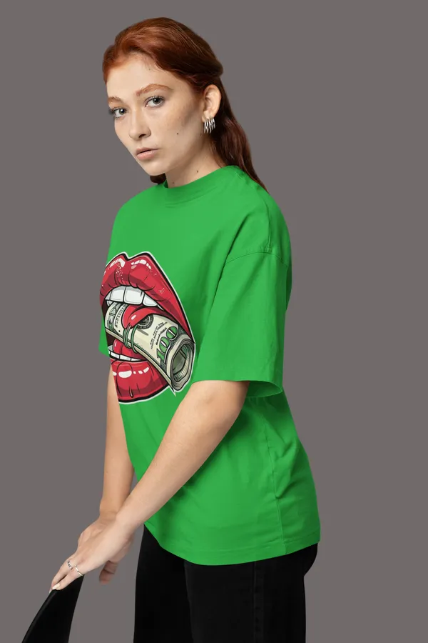 Green_Cotton_Oversized_T-Shirt_For_Women