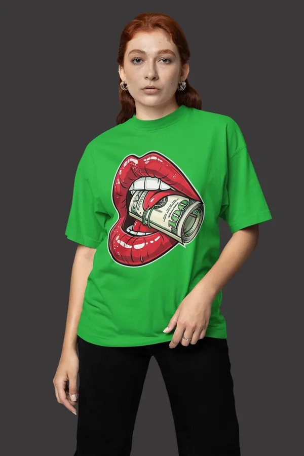Green_Cotton_Oversized_T-Shirt_For_Women