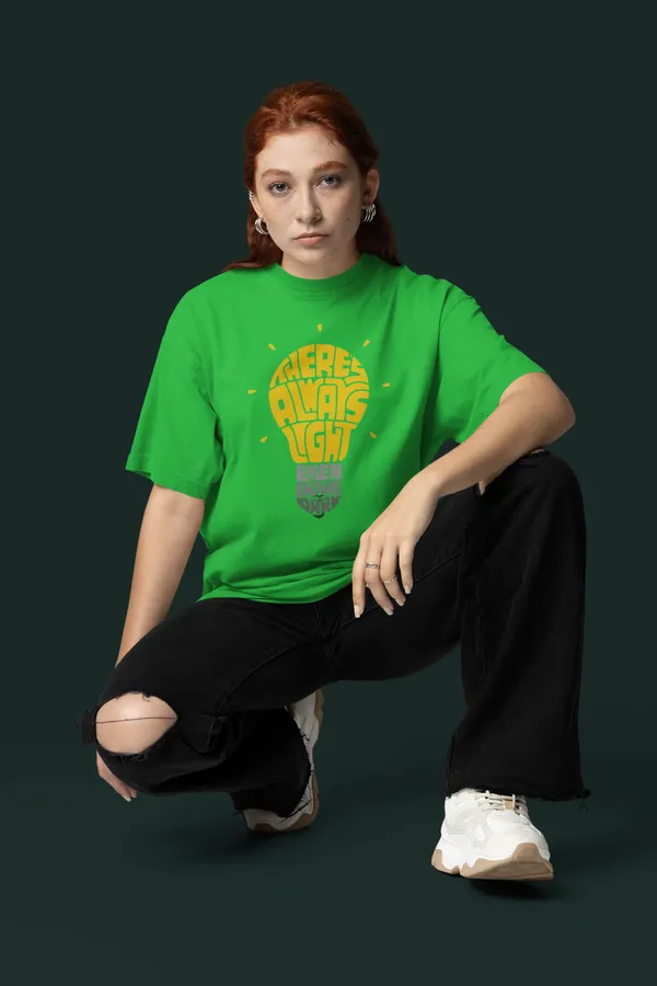Green_Cotton_Oversized_T-Shirt_For_Women