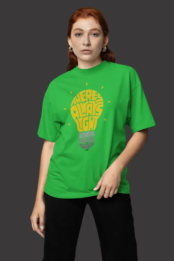 Green_Cotton_Oversized_T-Shirt_For_Women