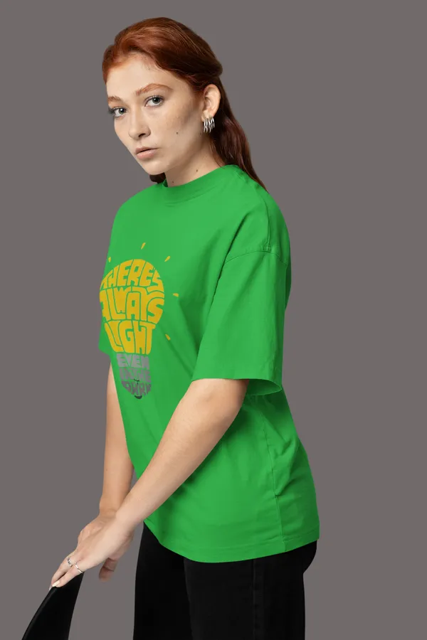 Green_Cotton_Oversized_T-Shirt_For_Women