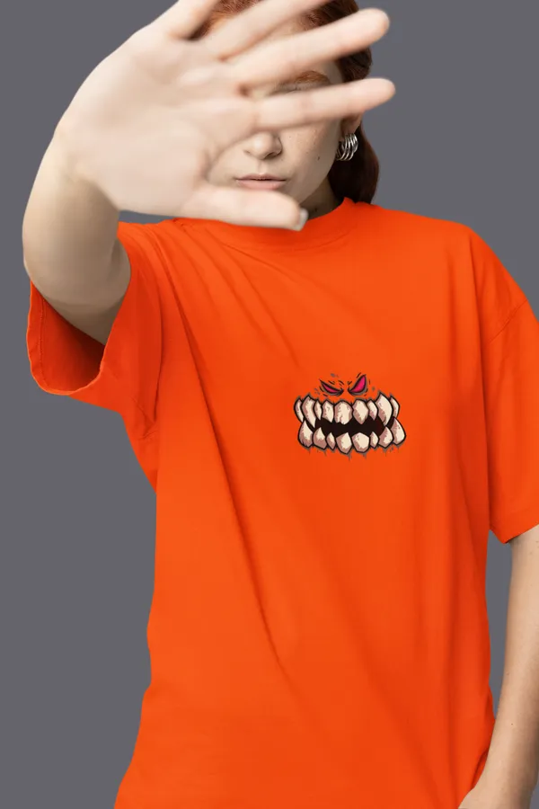 Orange_Cotton_Oversized_Graphic_T-Shirt_For_Women