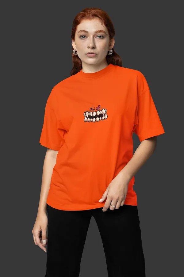 Orange_Cotton_Oversized_Graphic_T-Shirt_For_Women