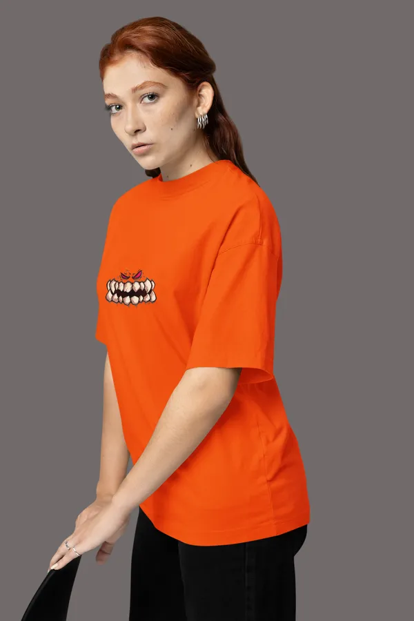Orange_Cotton_Oversized_Graphic_T-Shirt_For_Women