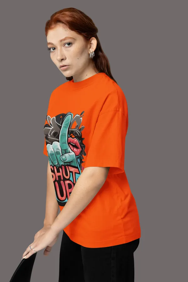 Orange_Cotton_Oversized_Graphic_T-Shirt_For_Women