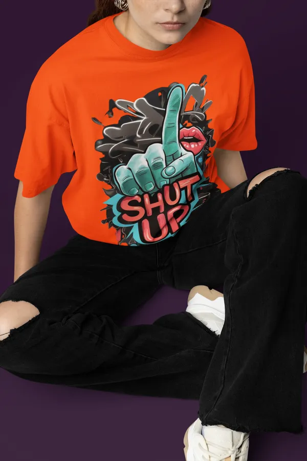 Orange_Cotton_Oversized_Graphic_T-Shirt_For_Women