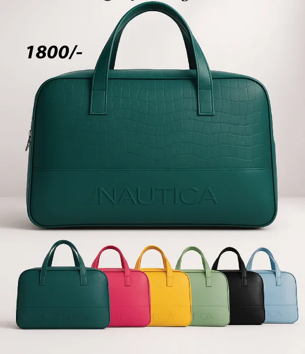 Green_Polyurethane_Travel_Bag_For_Men_&_Women