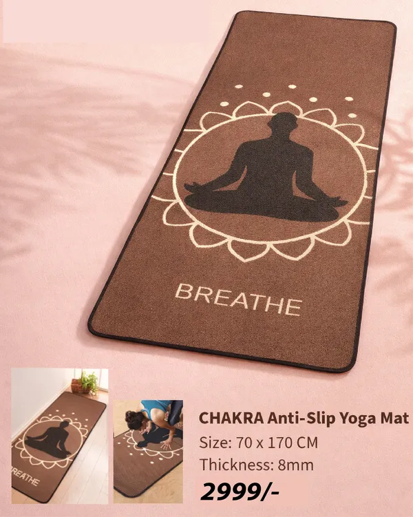 Brown_Polyvinyl_Chloride_Yoga_Mat_For_Men_&_Women