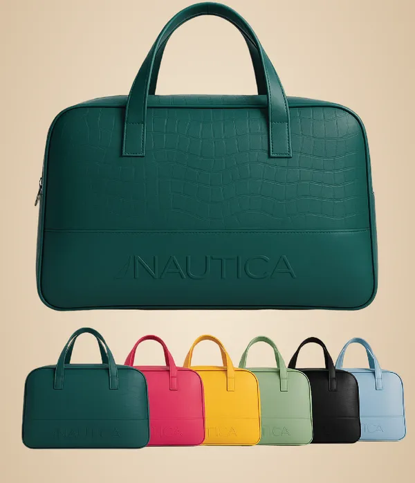 Green_Polyurethane_Travel_Bag_For_Men_&_Women