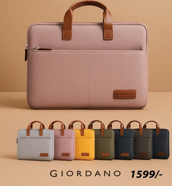 Pink_Polyurethane_Laptop_Bag_For_Men_&_Women