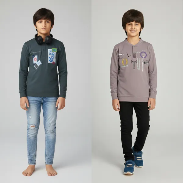 Multicolor_Premium_Tencil_T-Shirt_For_Boys_(Pack_Of_2)