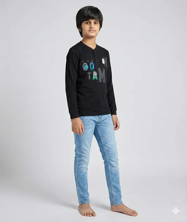 Multicolor_Premium_Tencil_T-Shirt_For_Boys_(Pack_Of_3)