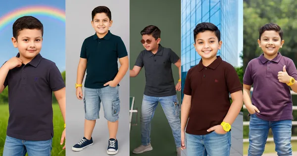 Multicolor_Premium_Denim_Matty_T-Shirt_For_Boys_(Pack_Of_5)