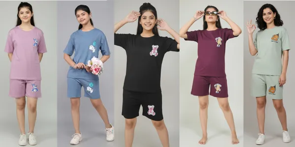 Multicolor_Premium_Tencil_Co-Ord_Set_For_Girls_(Pack_Of_5)