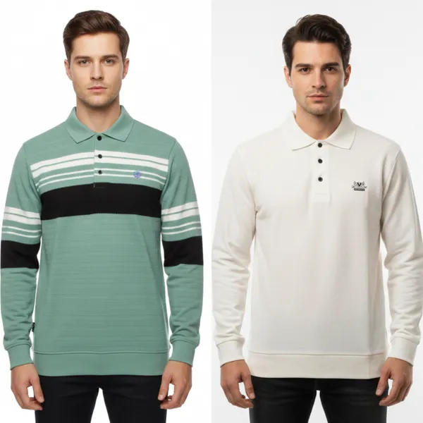 Multicolor_Premium_Cotton_T-Shirt_For_Men_(Pack_Of_2)