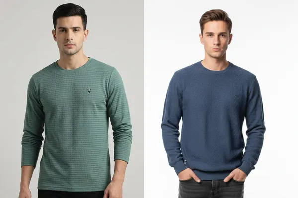 Multicolor_Premium_Cotton_T-Shirt_For_Men_(Pack_Of_2)
