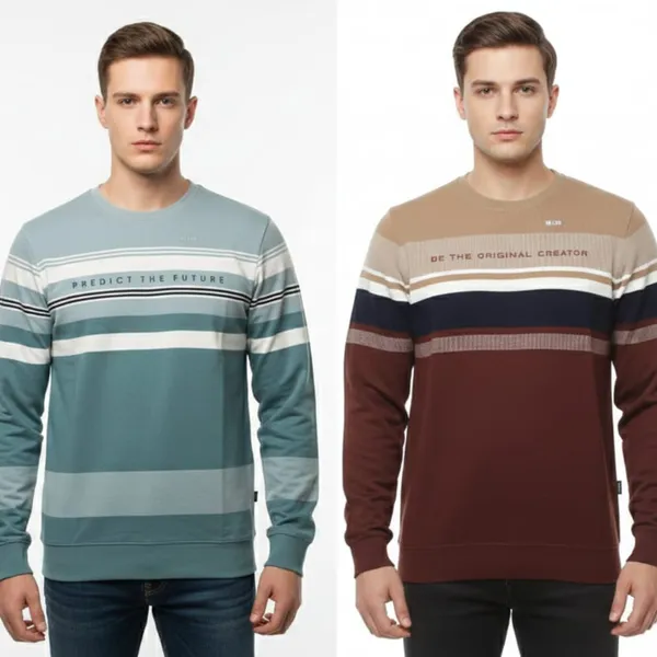 Multicolor_Premium_Cotton_T-Shirt_For_Men_(Pack_Of_2)