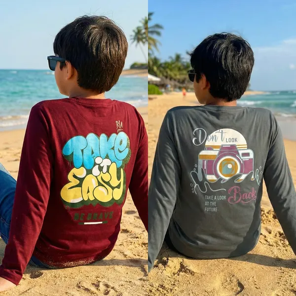 Multicolor_Premium_Tencil_T-Shirt_For_Boys_(Pack_Of_2)