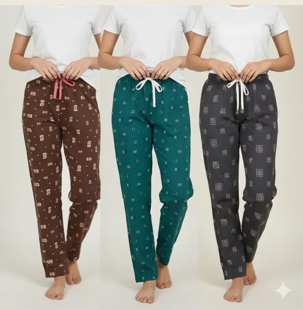 Multicolor_Premium_Cotton_Lower_For_Women_(Pack_Of_3)