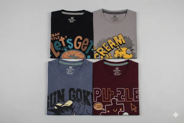 BNB_BOYS_NORMAL_TENCIL_T-SHIRT_H/S,_3001_(Pack_Of_4)