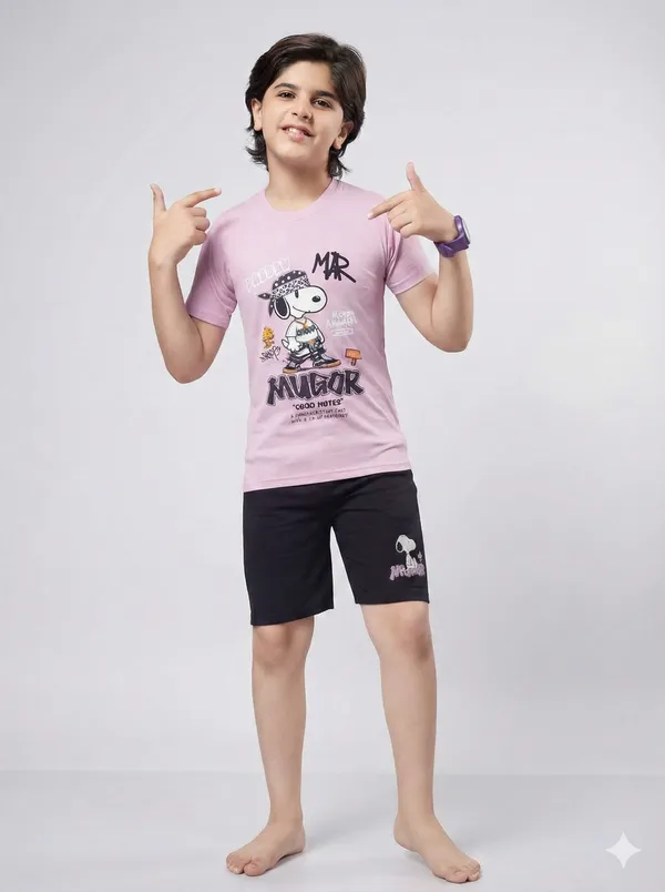 BNB_TENCIL_ROUND_NECK_SHORTS_SET,_3401_(Pack_Of_2)