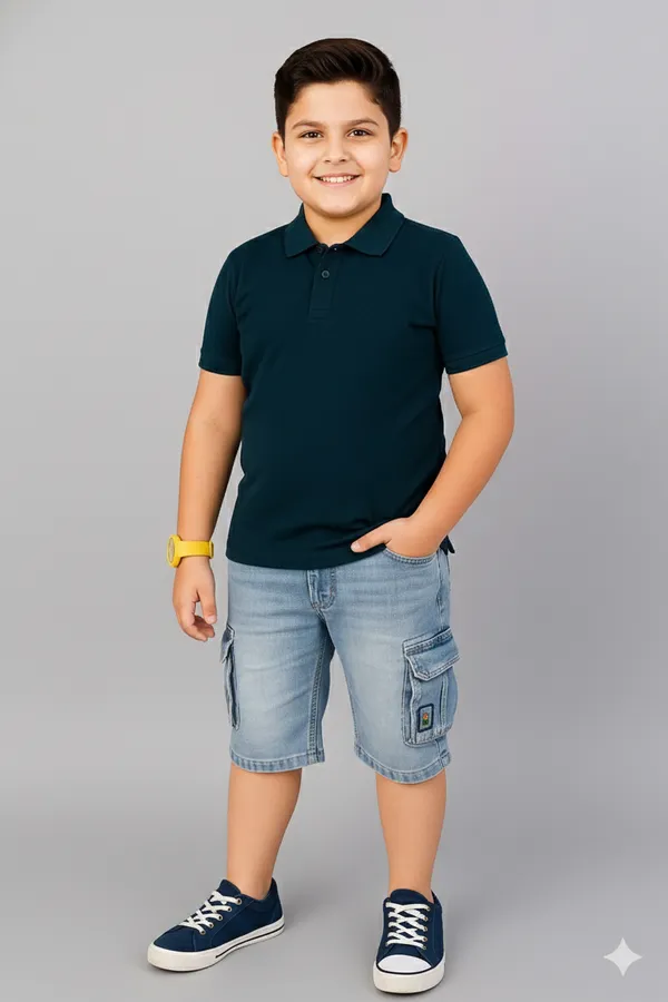 Multicolor_Premium_Denim_Matty_T-Shirt_For_Boys_(Pack_Of_2)