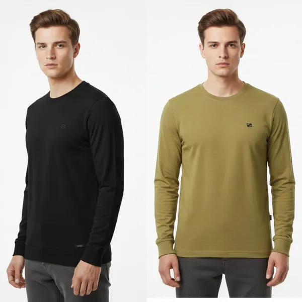 Multicolor_Premium_Cotton_T-Shirt_For_Men_(Pack_Of_2)